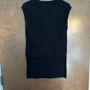 OAK - asymmetrical top with mesh detail